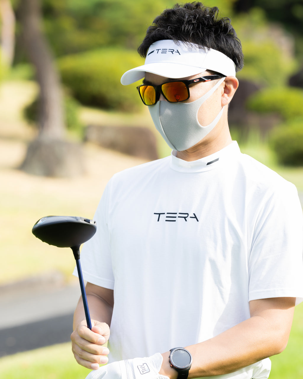 TERA　モックネックシャツ　ホワイト